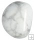 Howlite, White tumbled stone